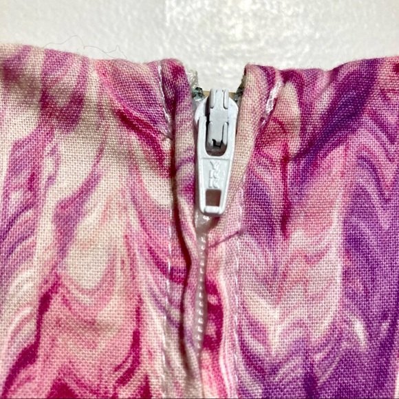 ModCloth Chalk of the Town Dress in Pink & Purple Marble Print, Size Medium - Picture 10 of 16